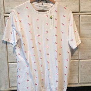 New w tags Denim & Flower white penguin Tshirt